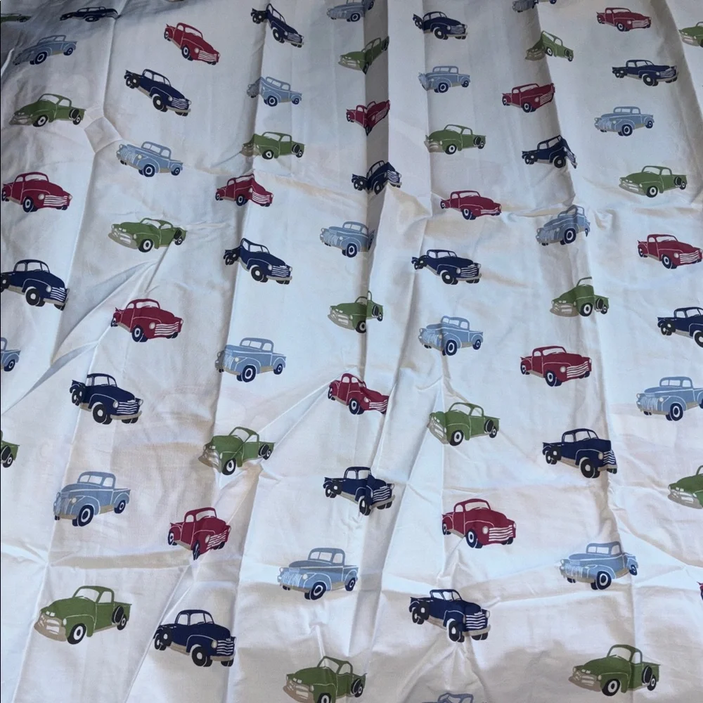 Big Red Trucks Duvet Cover NEW Pottery Barn Kids Colorful Truck Duvet Cover